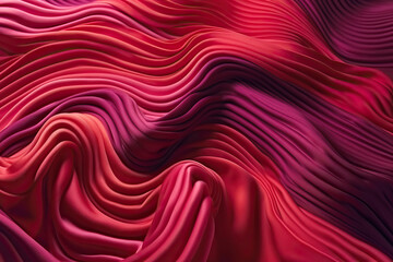 Fototapeta premium Pink and Red Fabric with Ripples and Folds,red satin background,red silk background,red satin fabric