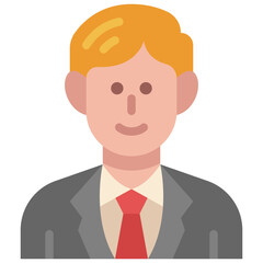 businessman flat icon