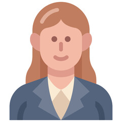 businesswoman flat icon