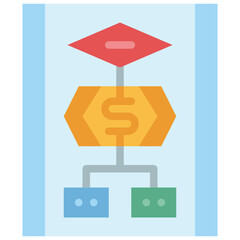 business plan flat icon