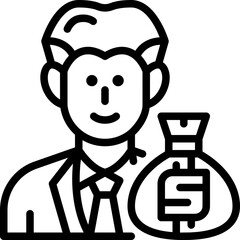 investor line icon