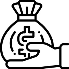 investment line icon