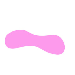 Abstract blob shape peach color