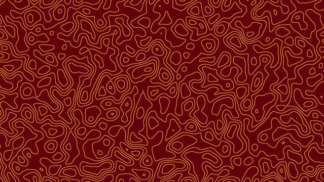 Abstract Yellow pattern wavy seamless texture. loop motion liquid line background