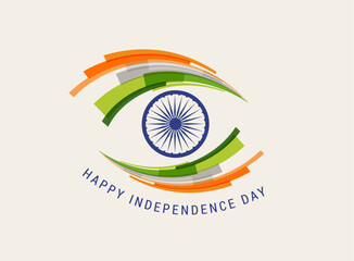 India Independence day, banner, poster and greeting card. 76 Year Anniversary Independence Day Logo