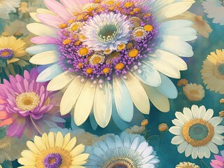 Flower details art