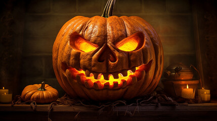 Generative AI. Jack-o'-lantern