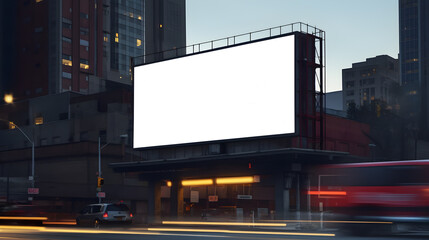 billboard blank for outdoor advertising, Generative AI