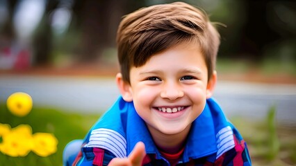 portrait of a smiling child