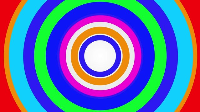 Colored circles come forward quickly