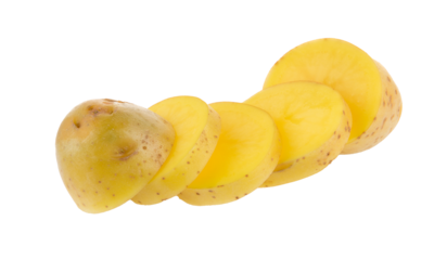 potatoes slice on transparent png