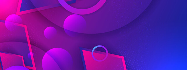 Vector modern business background with geometric shapes colorful colourful