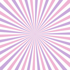 Purple and pink sun rays vector background