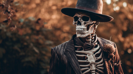 Generative AI. Halloween Skeleton