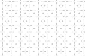 Geometric pattern with shape of blossom. Diamond wallpaper.