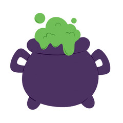 Halloween potion pot icon.