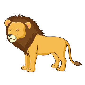 lion vector art illustration lion cartoon design