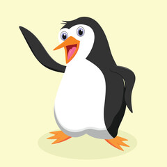penguin vector illustration cute penguin design