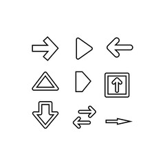 Arrow vector collection. Arrow. Cursor. Modern simple arrows. Vector illustration