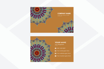 Luxury vector premium mandala  business card design