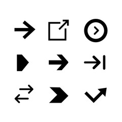 Arrow vector collection. Arrow. Cursor. Modern simple arrows. Vector illustration
