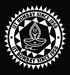 iit bombay tshart art vector