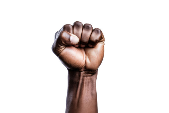 Black Person Raising Fist