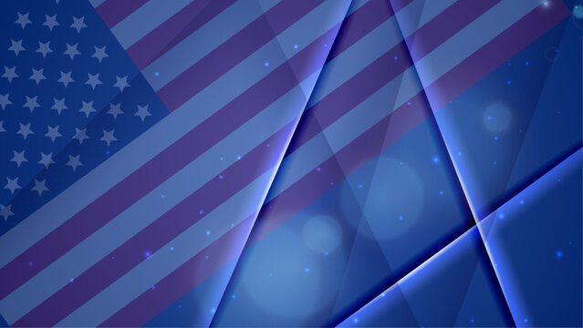 Vector beautiful american flag background