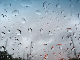rain drops on the window