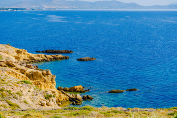 scenic view of clear blue sea, natural landscape,