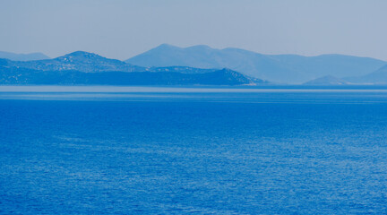 scenic view of clear blue sea, natural landscape,