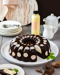 Layered Chocolate Pudding with Vla