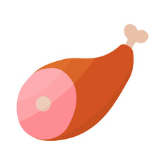 meat raw fresh red steak bone element