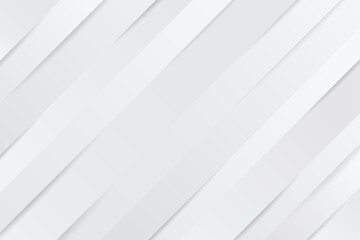 Obraz premium Abstract 3d white paper background with shadow, modern business banner vector illustration.