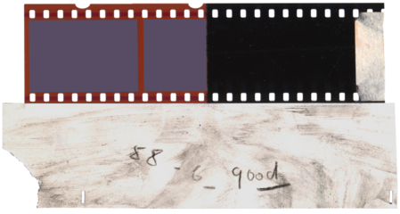 Old fashioned vintage,35mm filmstrip with empty frames for pictures,isolated on transparent background.