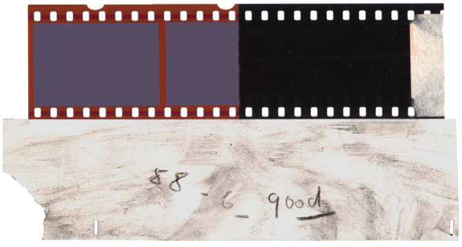 Old fashioned vintage,35mm filmstrip with empty frames for pictures,isolated on transparent background.