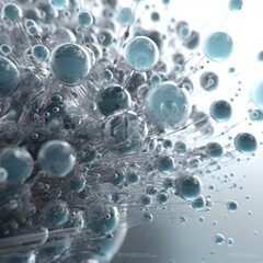 Molecular structure water. generative ai