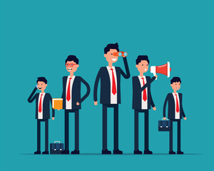 The Best team, Business person group working. Vector illustration business team concept