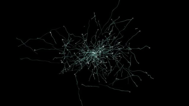 Scroll in the middle of the energy wires on a black background