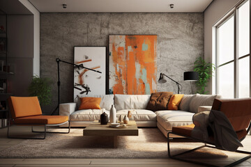 Fototapeta premium modern living room