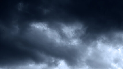 Dark storm clouds in the sky (thunderclouds)