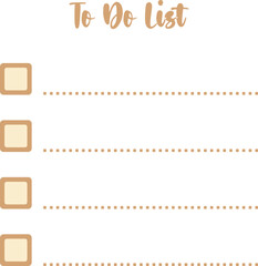 To Do List background with place for your text