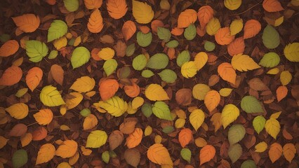 yellow orange autumn leaves background

