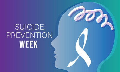 National suicide prevention week. background, banner, card, poster, template. Vector illustration.