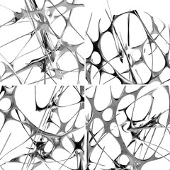 Sleek metallic chrome shape. Perfect for websites and promotions