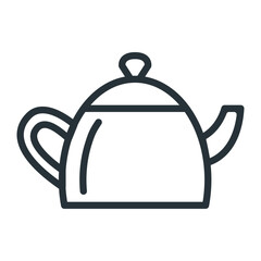 Tea pot icon vector on trendy design