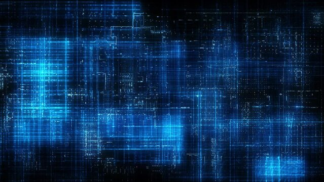 Digital Technology SciFy Blueprint Background Loop