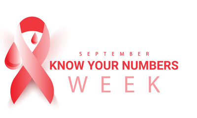 know your numbers week. background, banner, card, poster, template. Vector illustration.