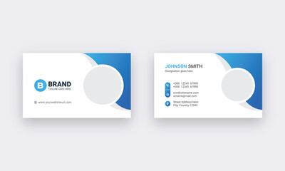 Professional business card design template. Modern visiting card design layout