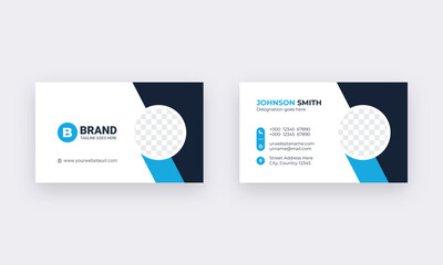 Professional business card design template. 